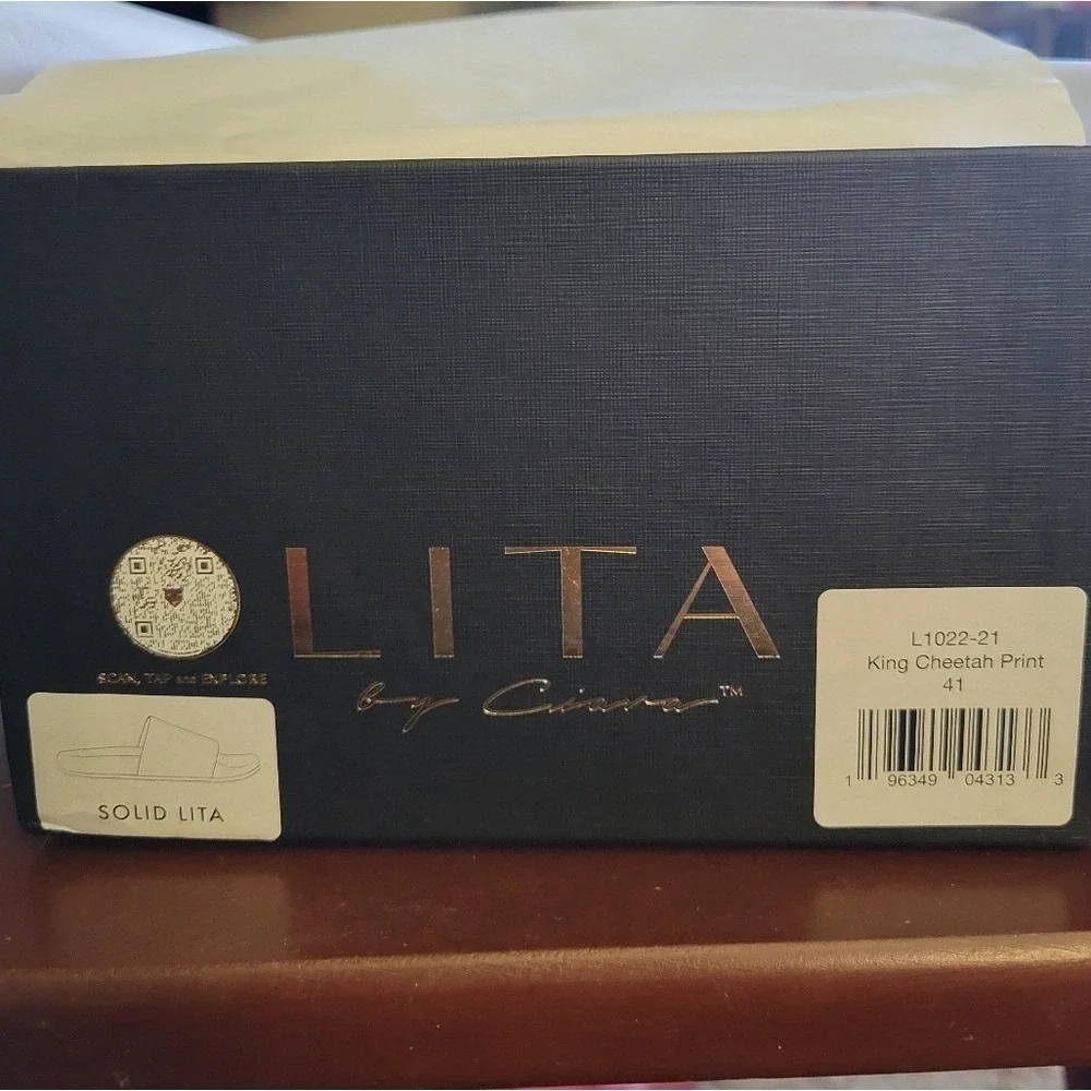 Lita By Ciara King Cheetah Print‎ Slides